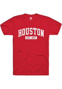 Rally Houston Red Est 1837 Short Sleeve Fashion T Shirt