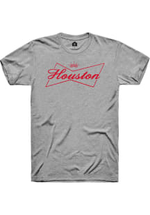 Rally Houston Grey Crown Short Sleeve Fashion T Shirt