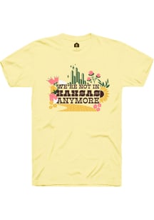 Rally Wizard of Oz Yellow Not In Kansas Anymore Short Sleeve Fashion T Shirt