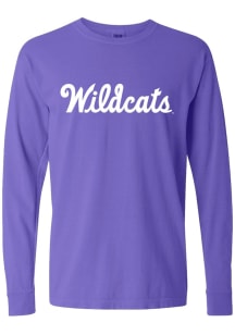 Mens K-State Wildcats Purple Rally Arch stack Tee