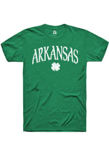 Rally Arkansas Green Shamrock Short Sleeve Fashion T Shirt