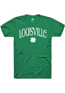 Rally Louisville Green Shamrock Short Sleeve Fashion T Shirt