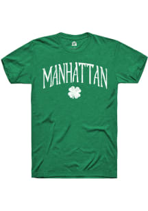 Rally Manhattan Green Shamrock Short Sleeve Fashion T Shirt