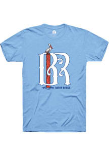 Rally Baton Rouge Blue Pelican Short Sleeve Fashion T Shirt