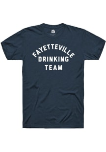 Rally Fayetteville Navy Blue Drinking Team Short Sleeve Fashion T Shirt