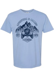 Rally Colorado Blue Adventure is Calling Short Sleeve Fashion T Shirt