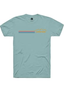Rally Colorado Blue Colorful Mountain Short Sleeve Fashion T Shirt