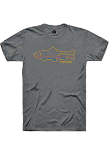 Rally Colorado Grey Colorful Fish Short Sleeve Fashion T Shirt