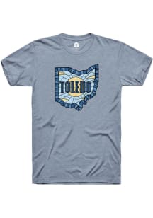 Rally Toledo Blue Stained Glass Short Sleeve Fashion T Shirt