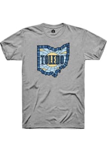 Rally Toledo Grey Stained Glass Short Sleeve Fashion T Shirt