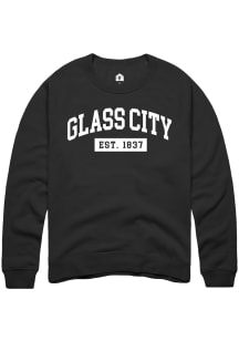 Rally Toledo Mens Black Est 1837 Long Sleeve Crew Sweatshirt