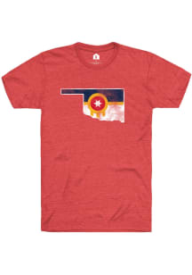 Rally Tulsa Red State Flag Short Sleeve Fashion T Shirt