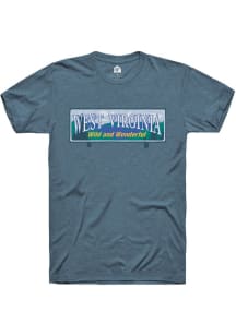 Rally West Virginia Navy Blue Wild and Wonderful Short Sleeve Fashion T Shirt