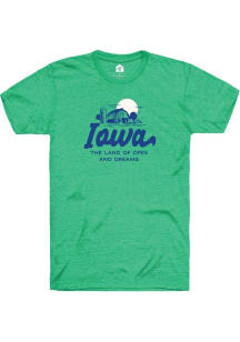 Rally Iowa Green Land of Opes and Dreams Short Sleeve Fashion T Shirt