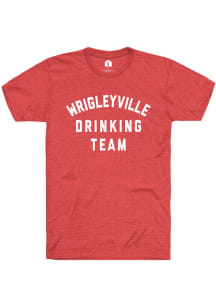 Rally Wrigleyville Red Drinking Team Short Sleeve Fashion T Shirt