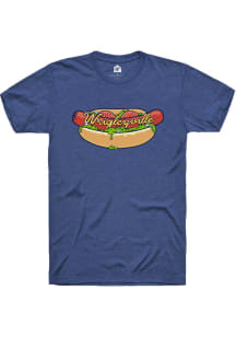 Rally Wrigleyville Blue Hot Dog Short Sleeve T Shirt