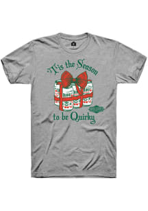 Rally Kansas City Grey Tis the Season to be Quirky Short Sleeve Fashion T Shirt