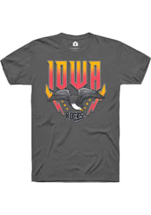 Rally Iowa Black Iowa Rocks Short Sleeve Fashion T Shirt
