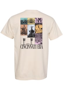 Rally Cincinnati Ivory Eras Collage Short Sleeve Fashion T Shirt