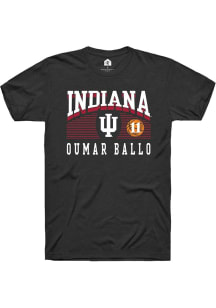 Oumar Ballo Black Indiana Hoosiers NIL Marquee Player Short Sleeve T Shirt