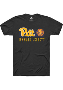 Ishmael Leggett Black Pitt Panthers NIL Marquee Player Short Sleeve T Shirt