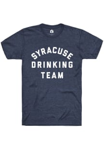 Rally Syracuse Navy Blue Drinking Team Short Sleeve Fashion T Shirt