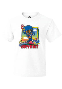 Cobee Bryant   Kansas Jayhawks Youth White Bobbleheads Short Sleeve T-Shirt