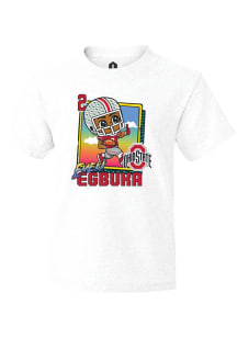 Emeka Egbuka  Youth White Ohio State Buckeyes Bobbleheads Graphic Short Sleeve T-Shirt