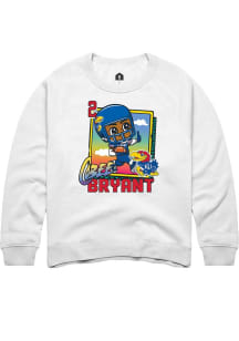 Cobee Bryant   Kansas Jayhawks Youth White Bobbleheads Long Sleeve Crew Sweatshirt