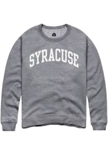 Rally Syracuse Womens Grey Wordmark Crew Sweatshirt