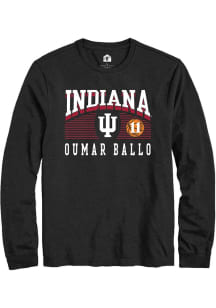Oumar Ballo Rally Mens Black Indiana Hoosiers NIL Marquee Player Tee