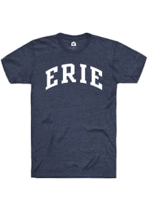 Rally Erie Navy Blue Wordmark Short Sleeve Fashion T Shirt