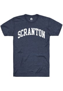 Rally Scranton Navy Blue Wordmark Short Sleeve Fashion T Shirt