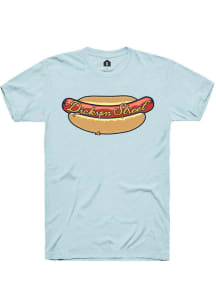 Rally Fayetteville Blue Dickson Street Hotdog Short Sleeve Fashion T Shirt