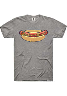 Rally Fayetteville Grey Dickson Street Hotdog Short Sleeve Fashion T Shirt