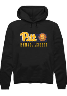 Ishmael Leggett Rally Mens Black Pitt Panthers NIL Marquee Player Hooded Sweatshirt