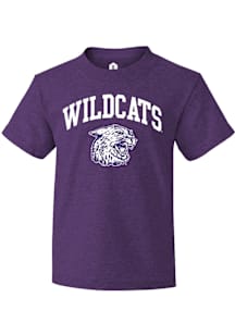 Rally K-State Wildcats Youth Purple Ratty cat Short Sleeve T-Shirt