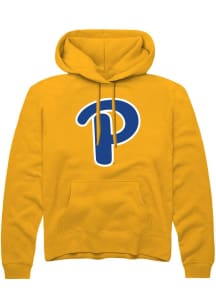 Mens Pitt Panthers Gold Rally P script Hooded Sweatshirt