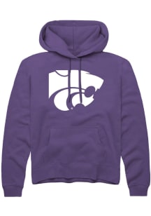 Mens K-State Wildcats Purple Rally Powercat Hooded Sweatshirt