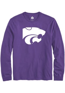 Mens K-State Wildcats Purple Rally Powercat Tee