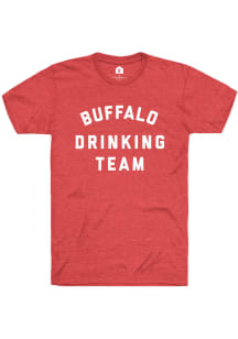 Rally Buffalo Red Drinking Team Short Sleeve T Shirt