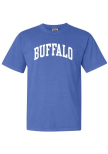 Rally Buffalo Blue Arched Wordmark Short Sleeve Fashion T Shirt