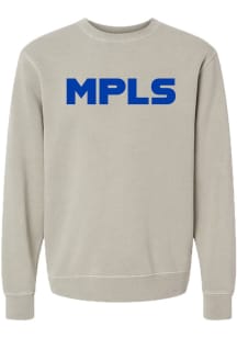 Rally Minneapolis Mens Grey MPLS Long Sleeve Crew Sweatshirt