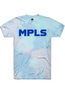 Rally Minneapolis Blue Tie Dye Short Sleeve Fashion T Shirt