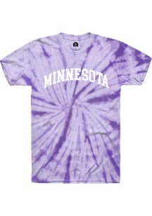 Rally Minnesota Purple Arched Wordmark Short Sleeve Fashion T Shirt