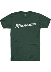 Rally Minnesota Green Script Short Sleeve Fashion T Shirt