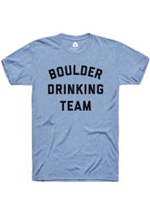 Rally Boulder Blue Drinking Team Short Sleeve Fashion T Shirt