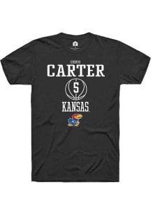 Chris Carter  Kansas Jayhawks Black Rally NIL Sport Icon Short Sleeve T Shirt