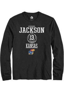 Elmarko Jackson  Kansas Jayhawks Black Rally NIL Sport Icon Long Sleeve T Shirt