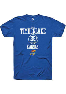 Nick Timberlake  Kansas Jayhawks Blue Rally NIL Sport Icon Short Sleeve T Shirt